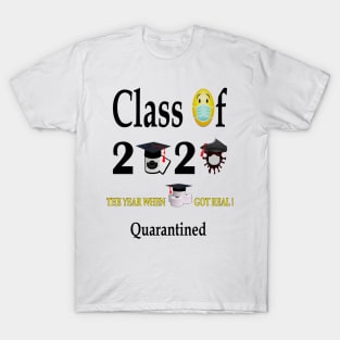 Senior Class Of 2020 Quarantine Graduation Toilet Paper Funny T-Shirt